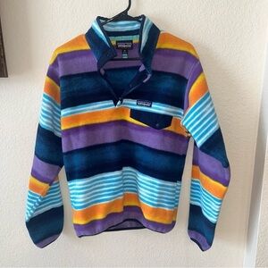 Patagonia Men's Fitz Stripe Snap Up Synchilla Size XS